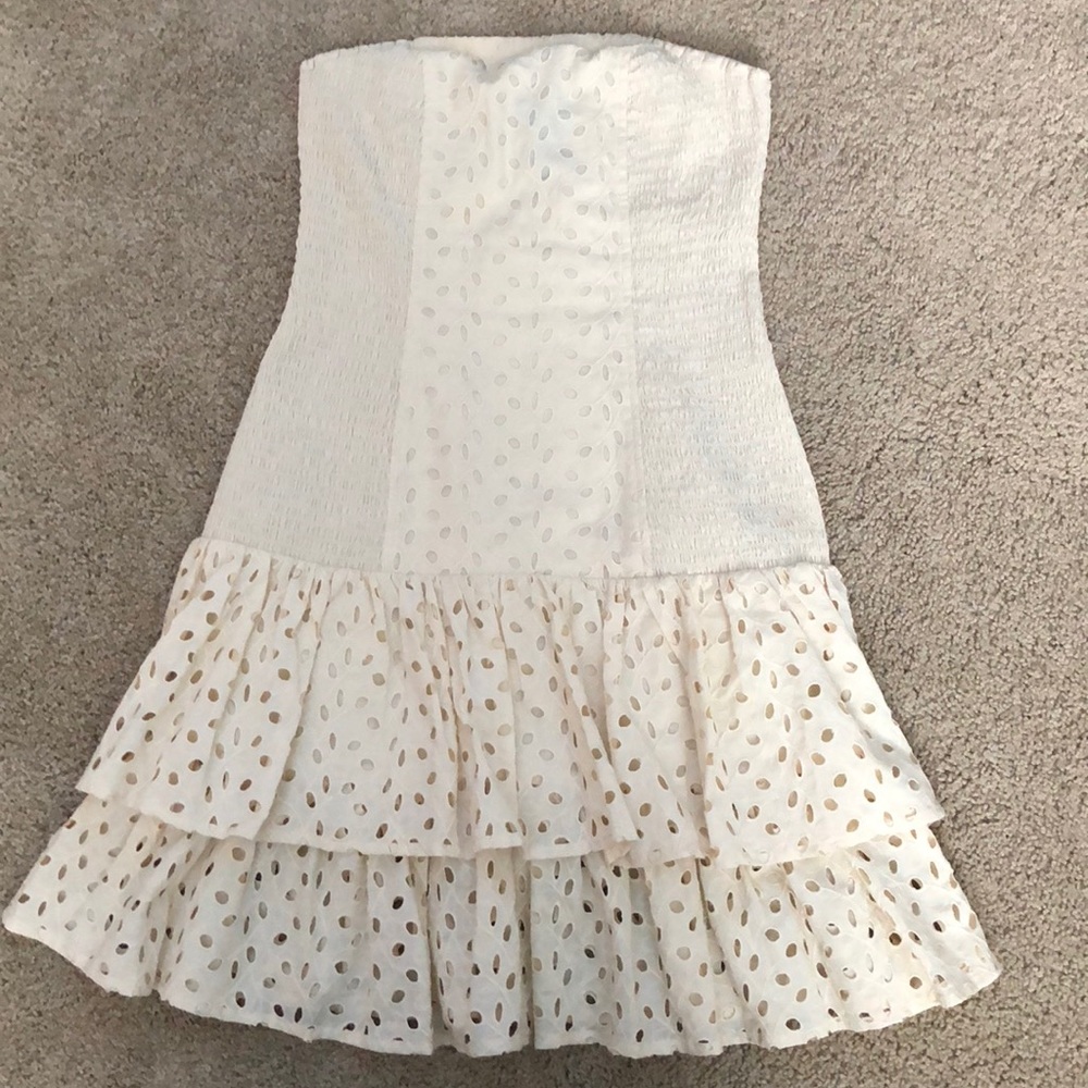 Strapless Ruffle Dress